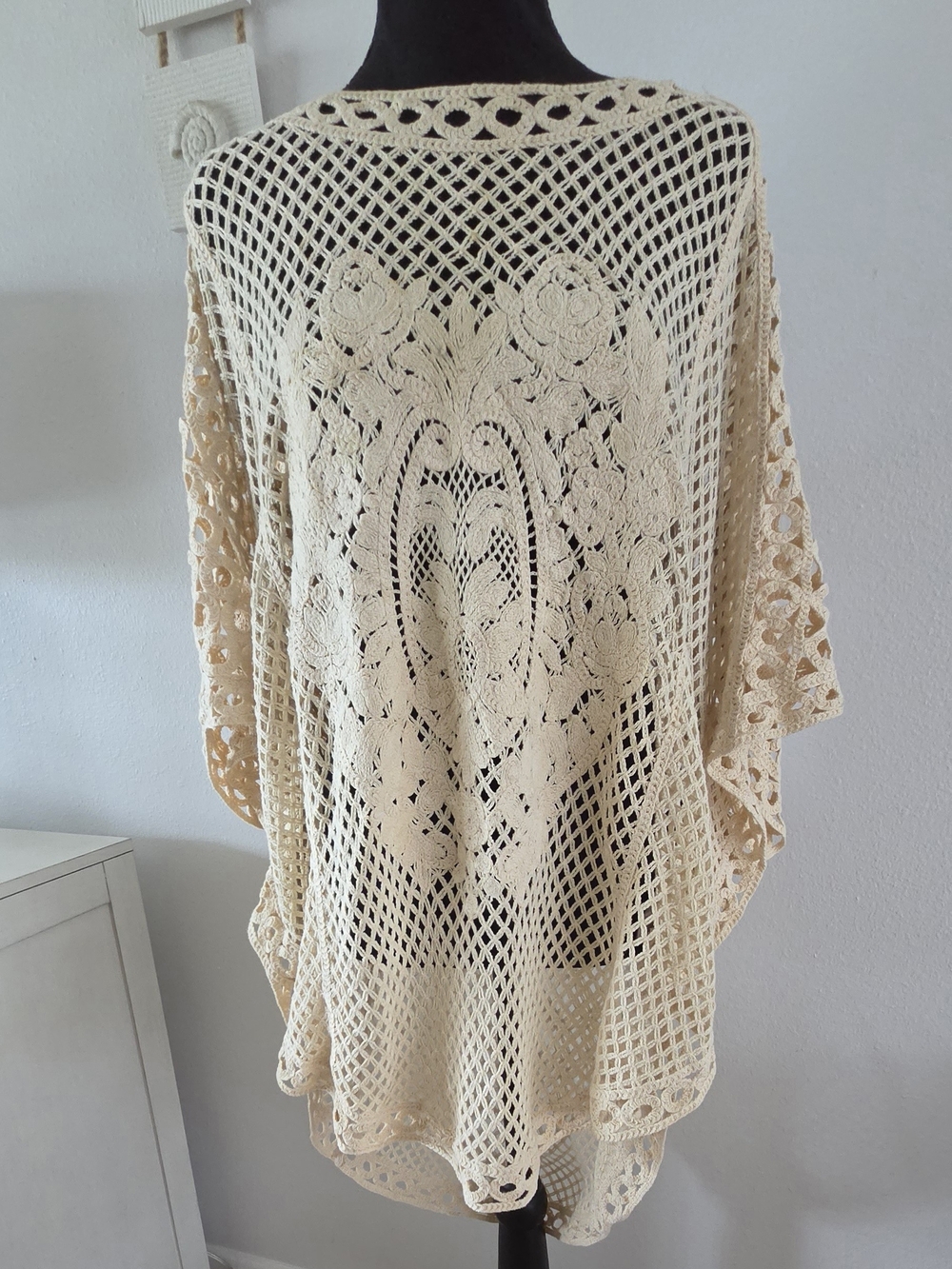 Rafaella Pocho Cream Crochet Lace